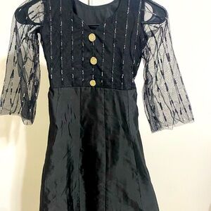 Black formal one piece dress